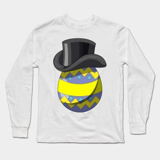 Easter egg Easter Gentleman Cylinder Long Sleeve T-Shirt